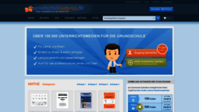 What Grundschulmaterial.de website looked like in 2020 (3 years ago)