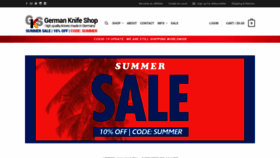 What German-knife-shop.com website looked like in 2020 (3 years ago)