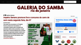 What Galeriadosamba.com.br website looked like in 2020 (3 years ago)