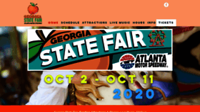 What Georgiastatefair.org website looked like in 2020 (3 years ago)