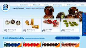 What Gbbeads.cz website looked like in 2020 (3 years ago)