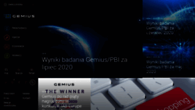 What Gemius.pl website looked like in 2020 (3 years ago)