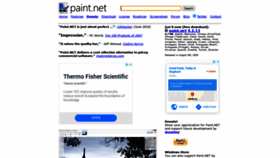 What Getpaint.net website looked like in 2020 (3 years ago)