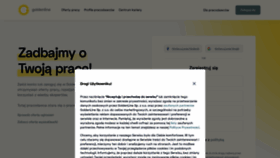 What Goldenline.pl website looked like in 2020 (3 years ago)
