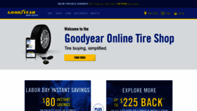 What Goodyear.com website looked like in 2020 (3 years ago)