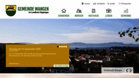 What Gemeinde-wangen.de website looked like in 2020 (3 years ago)