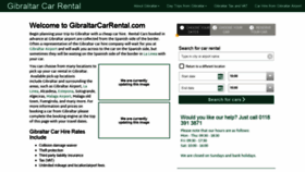 What Gibraltarcarrental.com website looked like in 2020 (3 years ago)