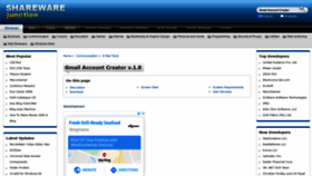 What Gmail-account-creator.sharewarejunction.com website looked like in 2020 (3 years ago)