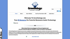 What Growthology.com website looked like in 2020 (3 years ago)
