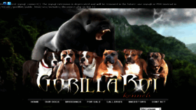 What Gorillaboikennels.com website looked like in 2020 (3 years ago)