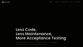 What Gauge.org website looked like in 2020 (5 years ago)