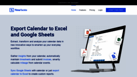 What Gcal2excel.com website looked like in 2020 (3 years ago)