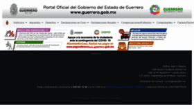 What Guerrero.gob.mx website looked like in 2020 (3 years ago)
