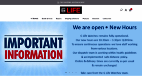 What Glifewatches.com.au website looked like in 2020 (3 years ago)