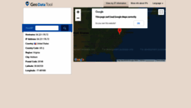 What Geodatatool.com website looked like in 2020 (4 years ago)