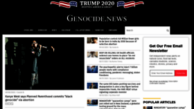 What Genocide.news website looked like in 2020 (3 years ago)