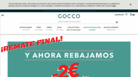 What Gocco.es website looked like in 2020 (3 years ago)