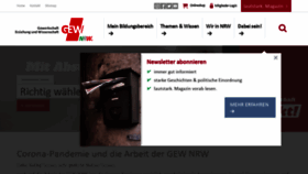 What Gew-nrw.de website looked like in 2020 (3 years ago)