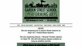 What Gardenstreetmusic.com website looked like in 2020 (3 years ago)