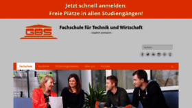 What Gbsfachschule.de website looked like in 2020 (3 years ago)