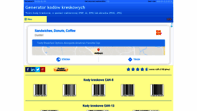 What Generatorkodowkreskowych.pl website looked like in 2020 (3 years ago)