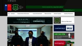 What Gendarmeria.cl website looked like in 2020 (3 years ago)