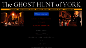 What Ghosthunt.co.uk website looked like in 2020 (3 years ago)