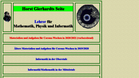 What Gierhardt.de website looked like in 2020 (3 years ago)
