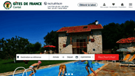 What Gites-de-france-cantal.fr website looked like in 2020 (3 years ago)