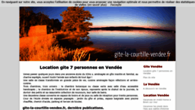 What Gite-la-courtille-vendee.fr website looked like in 2020 (3 years ago)