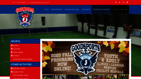 What Goodsportsusa.com website looked like in 2020 (3 years ago)