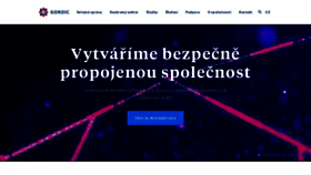 What Gordic.cz website looked like in 2020 (3 years ago)