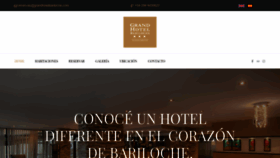 What Grandhotelbariloche.com website looked like in 2020 (3 years ago)