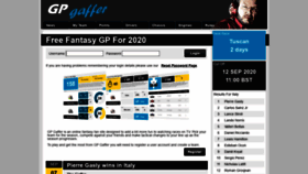 What Grandprixgaffer.com website looked like in 2020 (3 years ago)