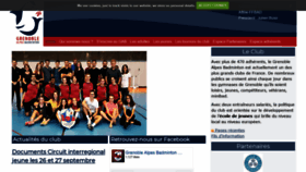What Grenoble-badminton.org website looked like in 2020 (3 years ago)