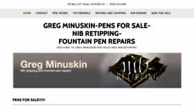 What Gregminuskin.com website looked like in 2020 (3 years ago)