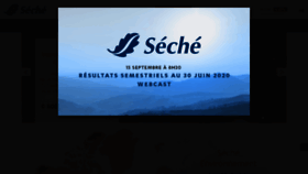 What Groupe-seche.com website looked like in 2020 (3 years ago)