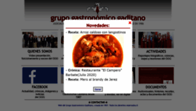 What Grupogastronomicogaditano.com website looked like in 2020 (3 years ago)