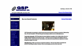 What Gsprestoration.com website looked like in 2020 (3 years ago)