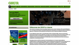 What Grur.de website looked like in 2020 (3 years ago)