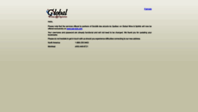 What Globalwinespirits.com website looked like in 2020 (3 years ago)