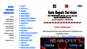 What Gates.co.za website looked like in 2020 (3 years ago)