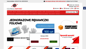 What Globalimport.pl website looked like in 2020 (3 years ago)