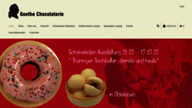 What Goethe-chocolaterie.de website looked like in 2020 (3 years ago)