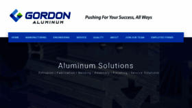 What Gordonaluminum.com website looked like in 2020 (3 years ago)
