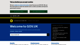 What Gateway.gov.uk website looked like in 2020 (3 years ago)