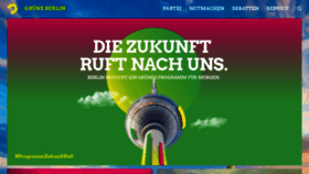 What Gruene-berlin.de website looked like in 2020 (3 years ago)