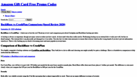 What Giftcardspromocodes.com website looked like in 2020 (3 years ago)