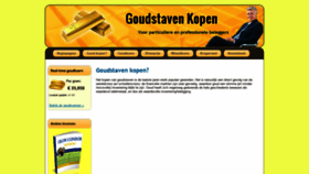 What Goudstavenkopen.be website looked like in 2020 (3 years ago)