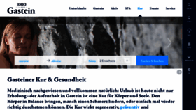 What Gesundheit.gastein.com website looked like in 2020 (3 years ago)